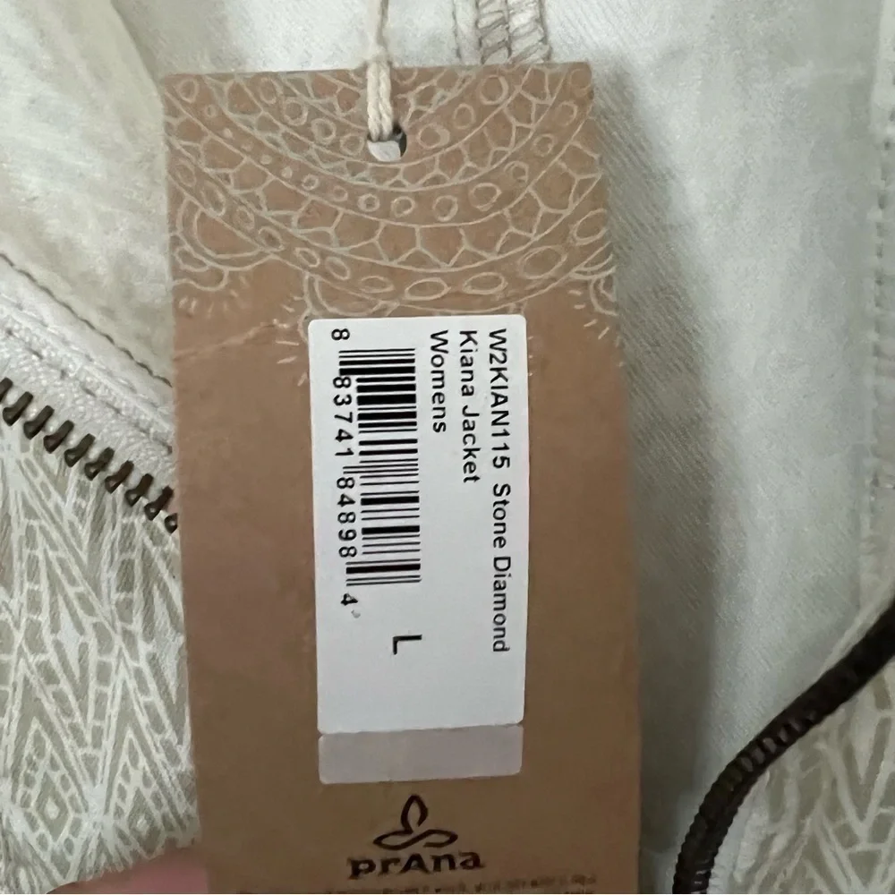 Prana Stone Diamond Kiana Jacket, New with Tags